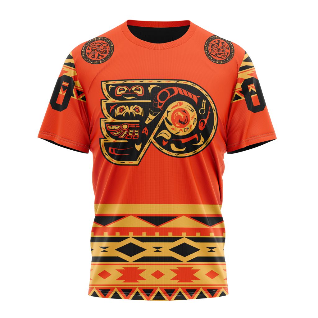 Philadelphia Flyers Specialized National Day For Truth And Reconciliation Personalized Name And Number T-Shirt Style Neasalamis.com