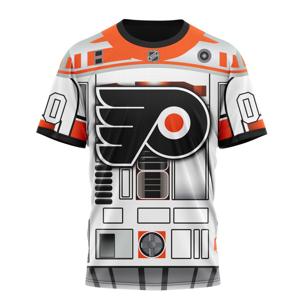 Philadelphia Flyers Specialized Star Wars May The 4th Be With You Personalized Name And Number T-Shirt Style 90147 Neasalamis.com