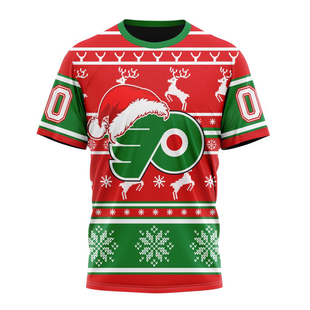 Philadelphia Flyers Specialized Unisex Christmas Is Coming Personalized Name And Number T-Shirt Style Neasalamis.com