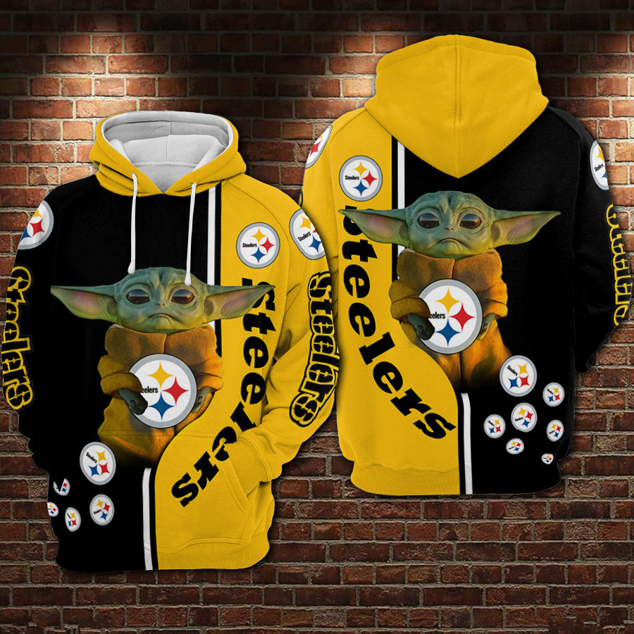 Pittsburgh Steelers Baby Yoda Hoodie Neasalamis
