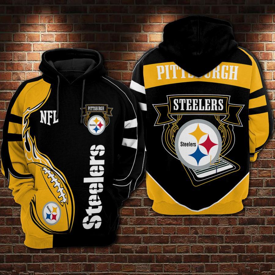 Pittsburgh Steelers Ball Fire V3 NFL Football Team Hoodie Neasalamis