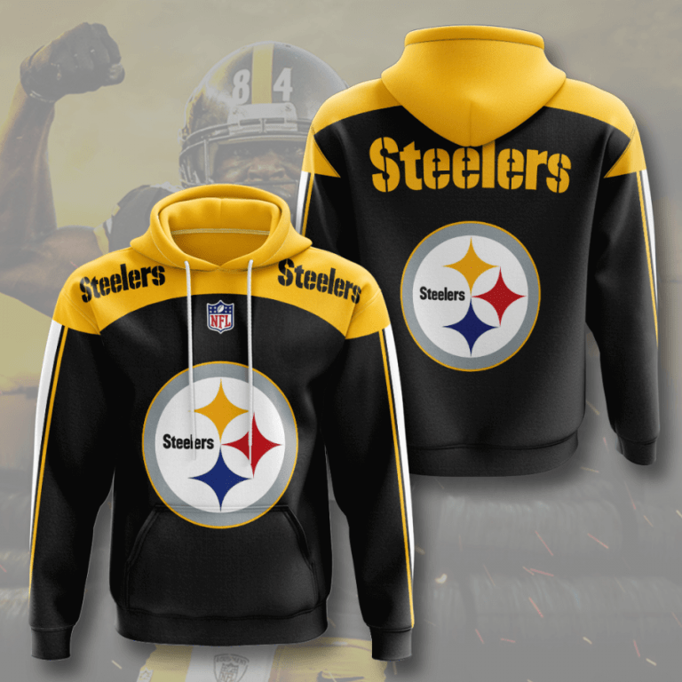 Pittsburgh Steelers Basic V4 NFL Football Team Hoodie Neasalamis
