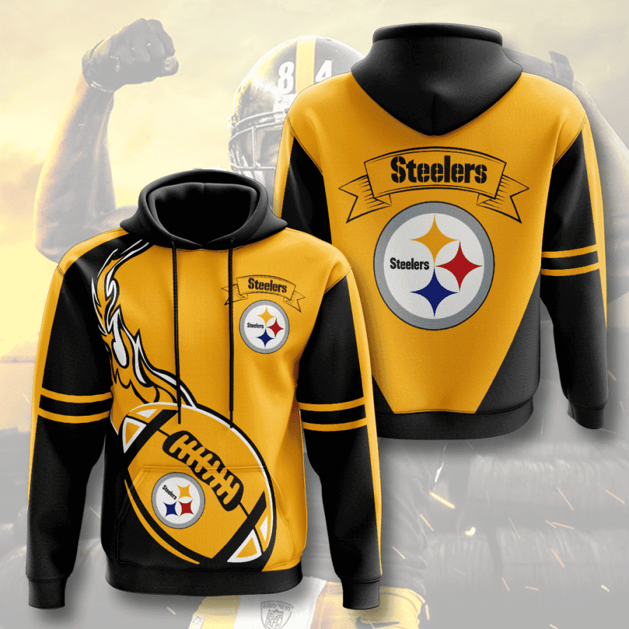 Pittsburgh Steelers Fire Ball Hoodie Neasalamis