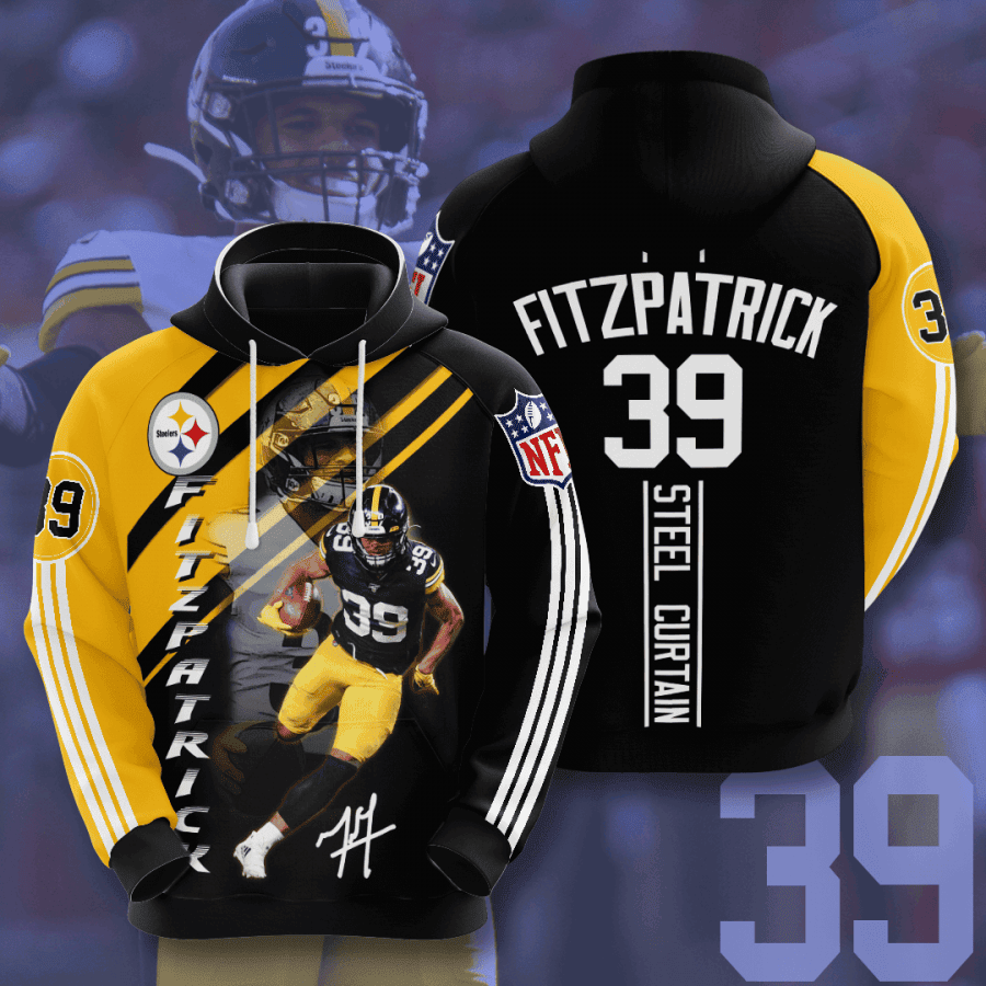 Pittsburgh Steelers Fitzpatrick 39 Hoodie Neasalamis