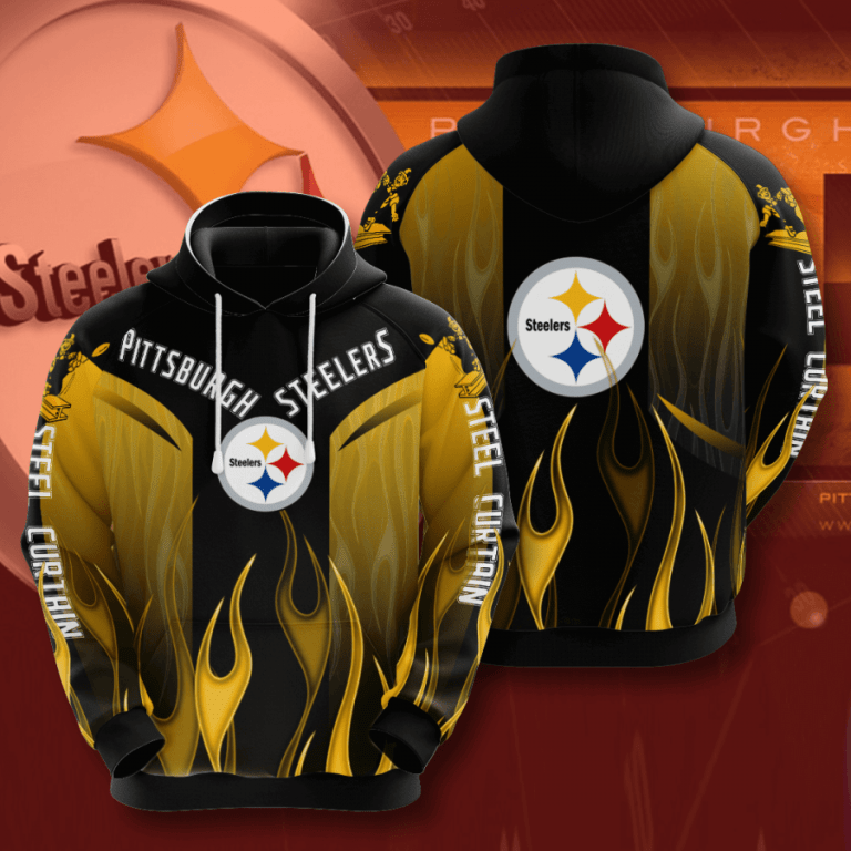 Pittsburgh Steelers Flame NFL Football Team Hoodie Neasalamis