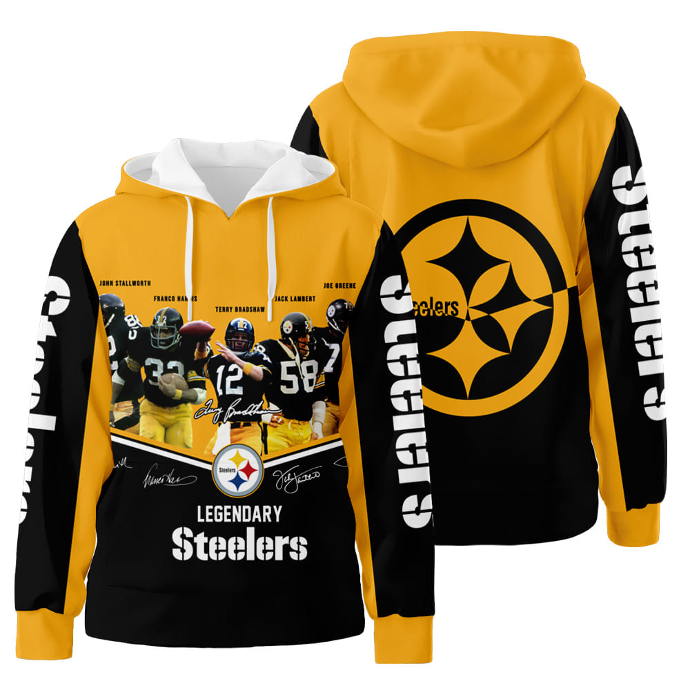 Pittsburgh Steelers Legendary 3D All Over Print Hoodie Zip-Up Hoodie Neasalamis