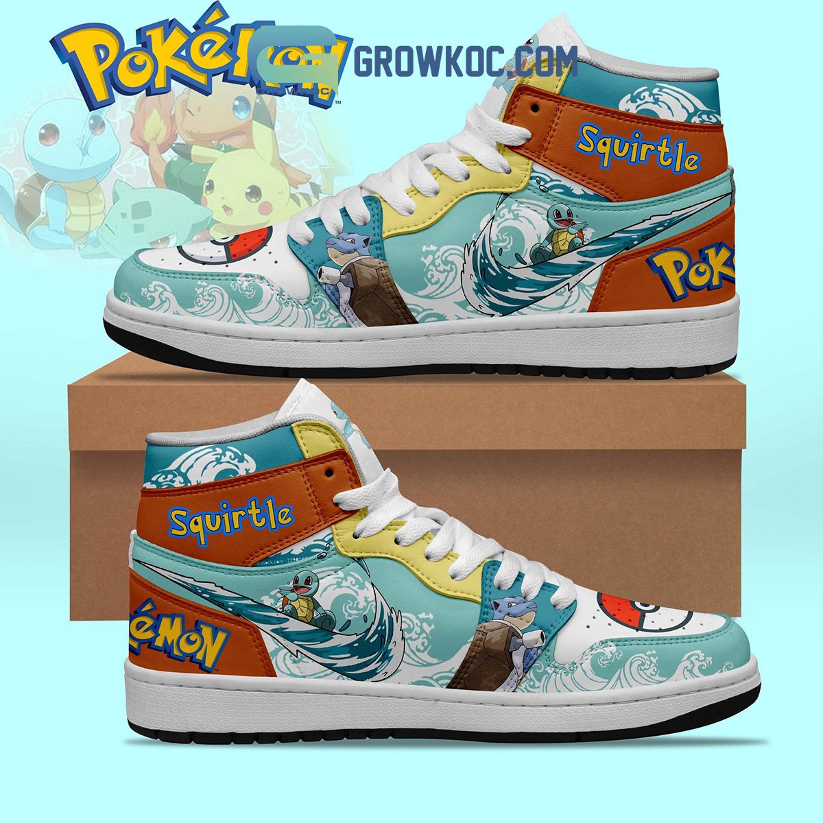 Pokemon AJ1 High Sneakers Shoes For Men And Women Calebmatthewhans Neasalamis