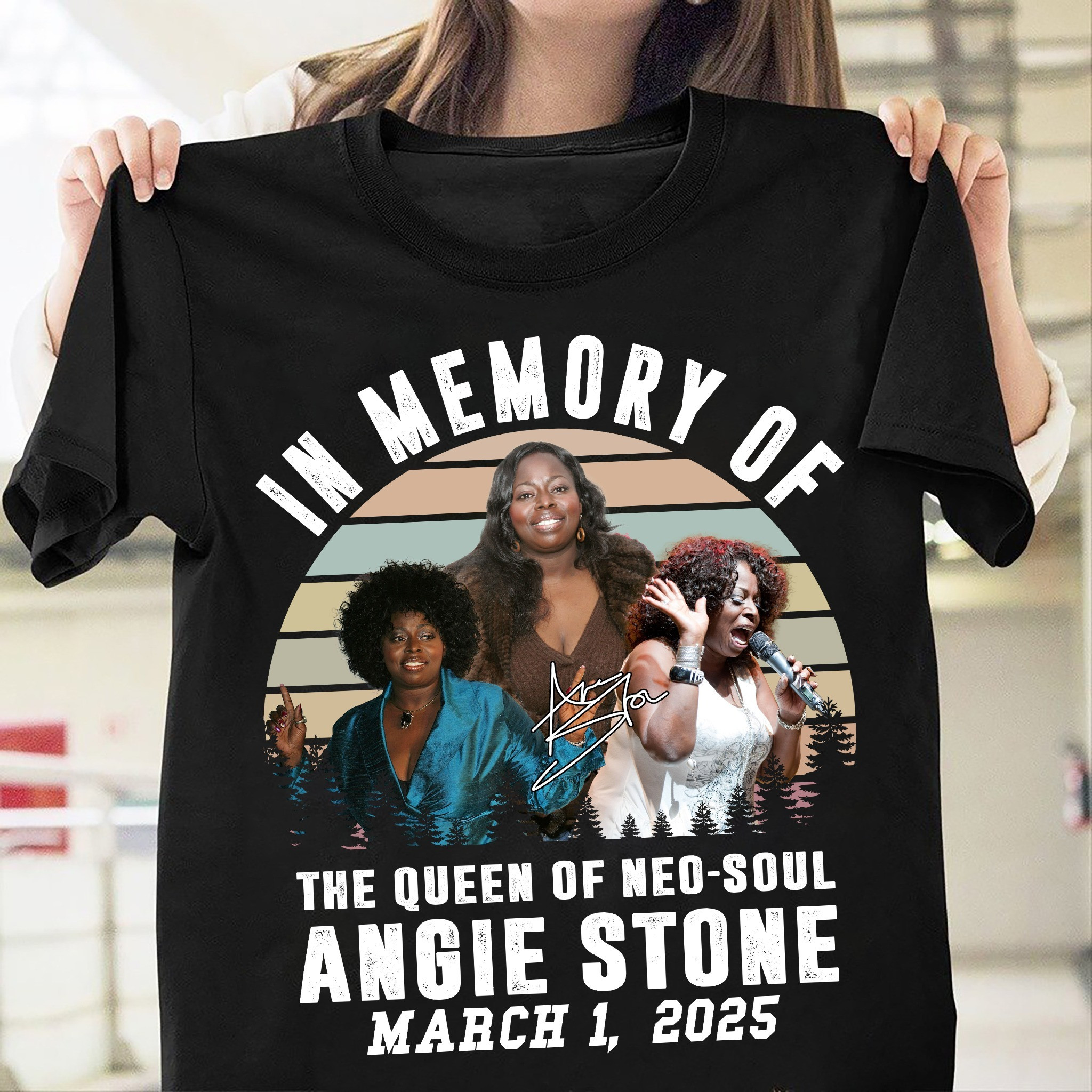 RIP Angie Stone Shirt In Memory Of The Queen Of Neo- Soul Angie Stone Rest In Peace Neasalamis.com