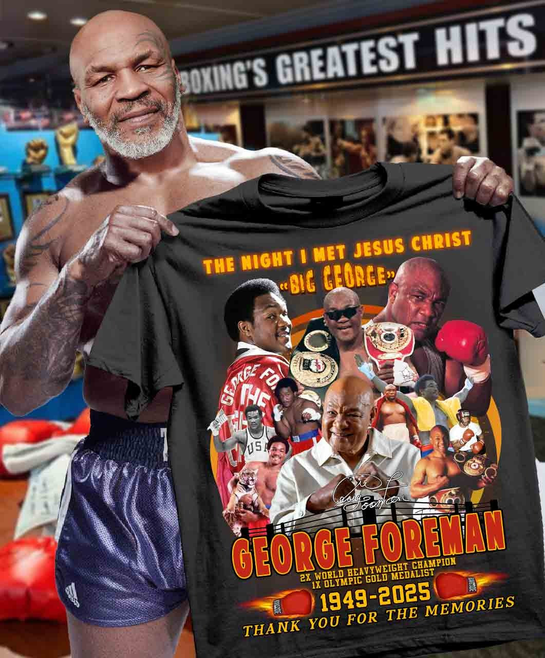RIP Big George Foreman 1949 2025 T-Shirt Thank You For The Memories Neasalamis.com
