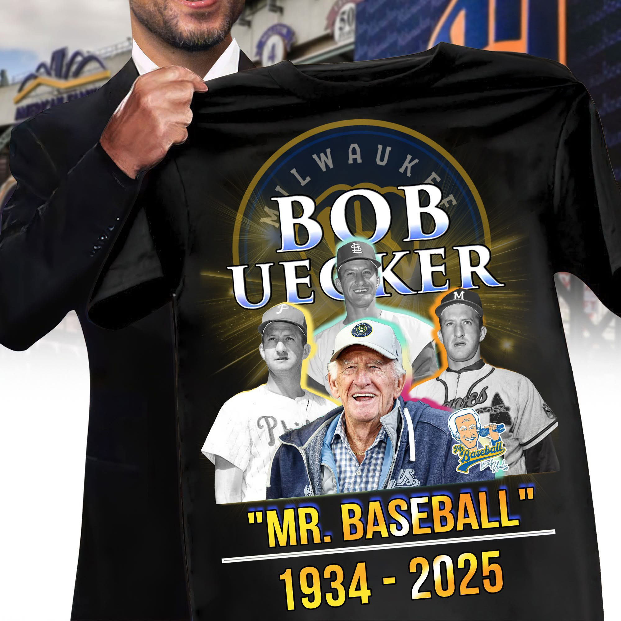 RIP Mr. Baseball Bob Uecker Shirt The Legend Brewers Icon Baseball Hall Of Famer Bob Uecker Neasalamis.com
