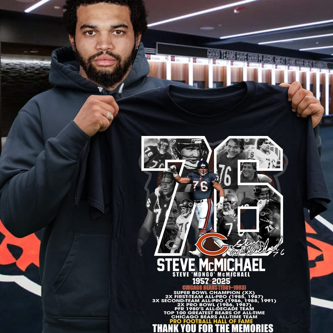 RIP Steve Mongo McMichael T-Shirt 1957-2025 Thank You For The Memories Neasalamis.com