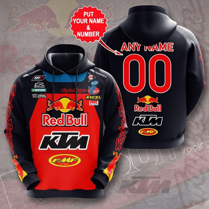 Red Bull Custom Name And Number Hoodie Shirt Hoodie Neasalamis