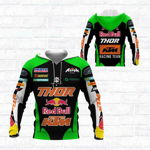 Red Bull Ktm Factory Racing F1 8k103 Fan Gift 3d Zip Hoodie Ii0 Neasalamis