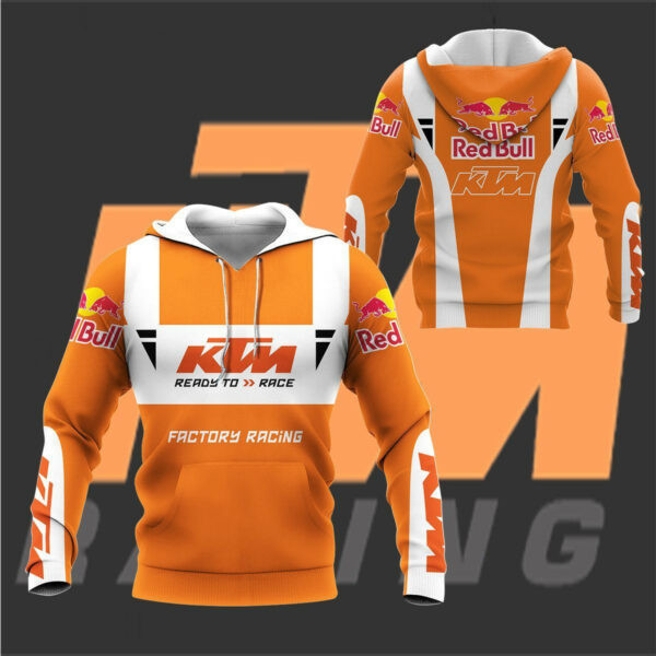 Red Bull Ktm Factory Racing F1 8k105 Fan Gift 3d Zip Hoodie Ii0 Neasalamis