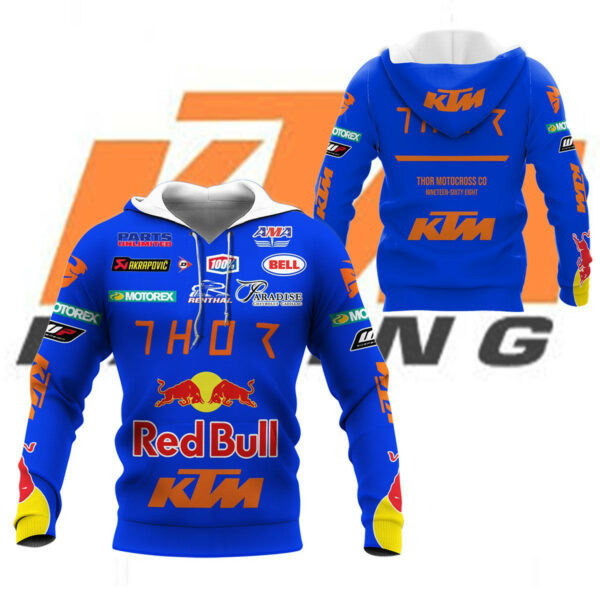 Red Bull Ktm Factory Racing F1 8k111 Fan Gift 3d Zip Hoodie Ii0 Neasalamis