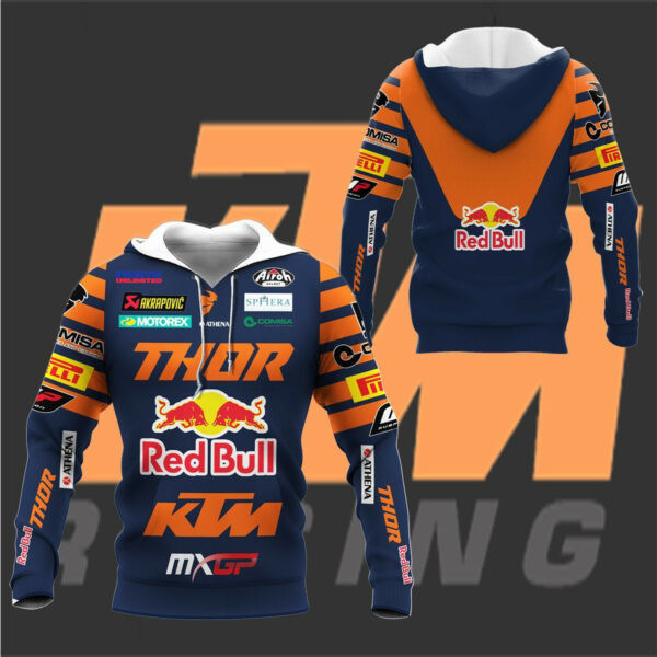 Red Bull Ktm Factory Shirt Fan Gift 278 Stylist Unisex 3d Hoodie Zip Hoodie Neasalamis