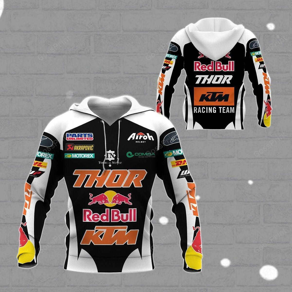Red Bull Ktm Racing Ktm Racing Team All Over Print Hoodie Zip Hoodie Neasalamis