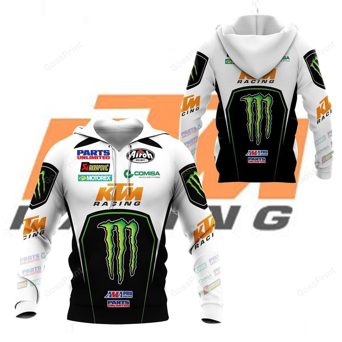 Red Bull Ktm Racing Ktm Racing Team All Over Print Hoodie Zip Hoodie Neasalamis