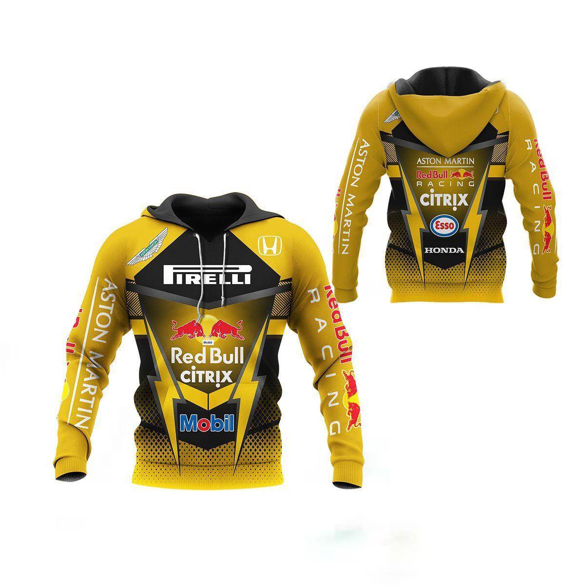 Red Bull Racing All Over Print Hoodie Zip Hoodie Neasalamis