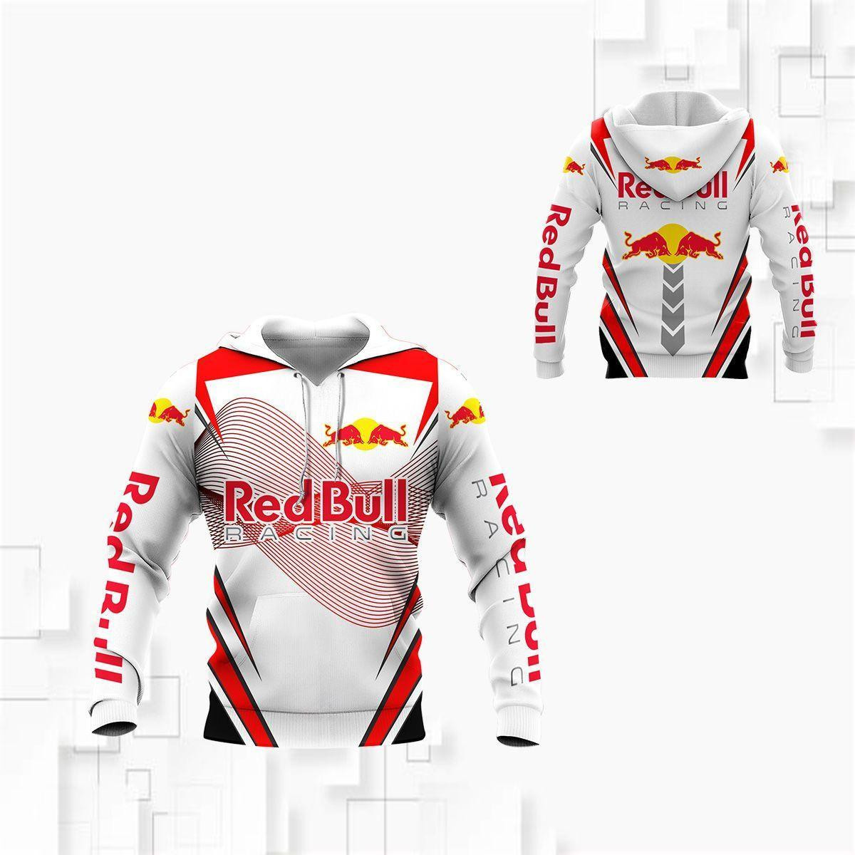 Red Bull Racing All Over Print Hoodie Zip Hoodie Neasalamis