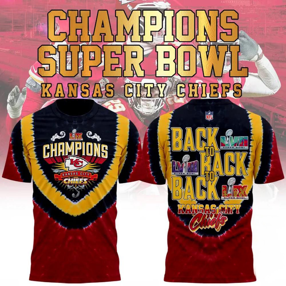 Red Kansas City Chiefs Super Bowl LIX Champions Shield Shirt Football Neasalamis.com