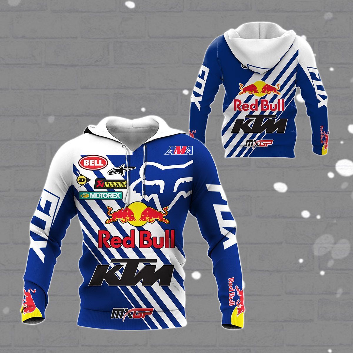 Redbull Fox Racing team Hoodie Zip Hoodie Neasalamis