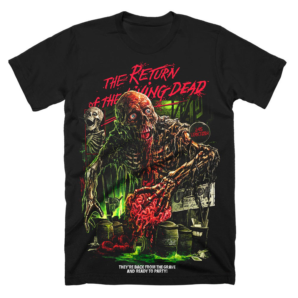 Return Of The Living Dead Brain Damage T-Shirt Merchandise Horror Film Unique Neasalamis.com
