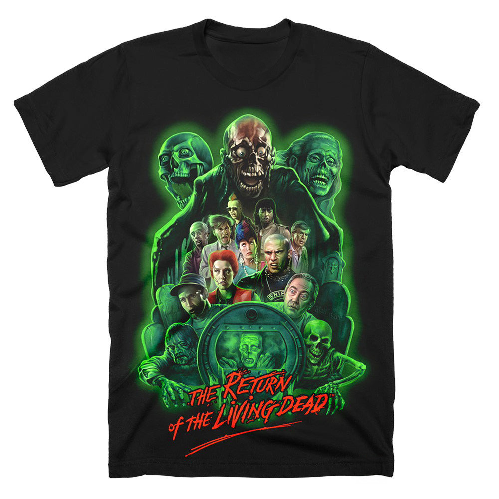 Return Of The Living Dead Graveyard Glow T-Shirt Merchandise Horror Film Neasalamis.com