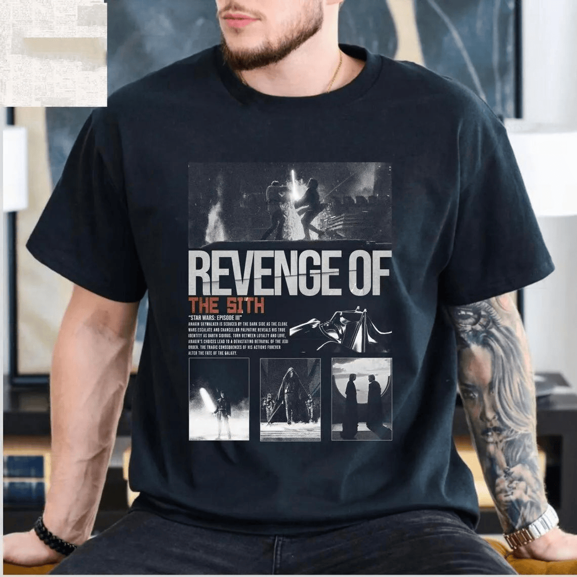 Revenge of the Sith Anakin Skywalker Dark Jedi T-Shirt Gift For Star Wars Fans Neasalamis.com