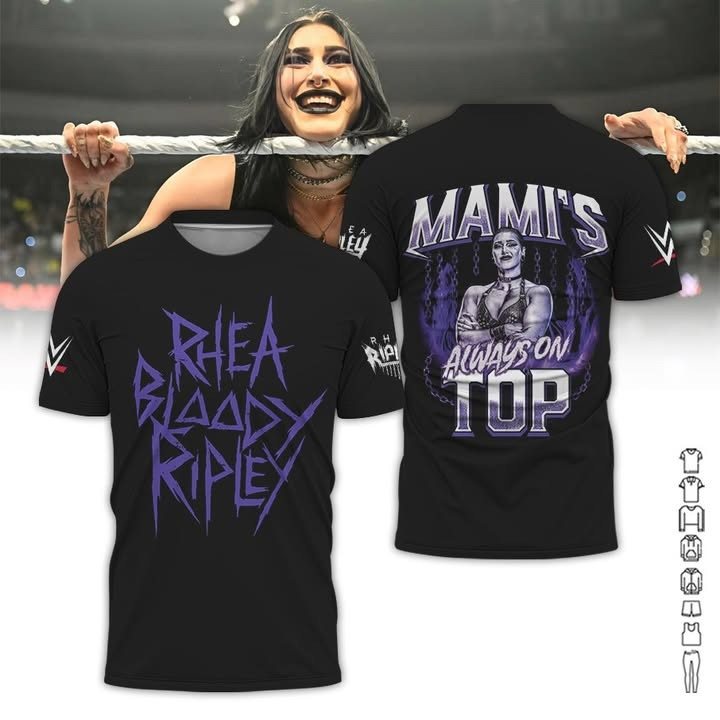 Rhea Ripley Mami'S Always On Top T-Shirt For Wrestler Neasalamis.com