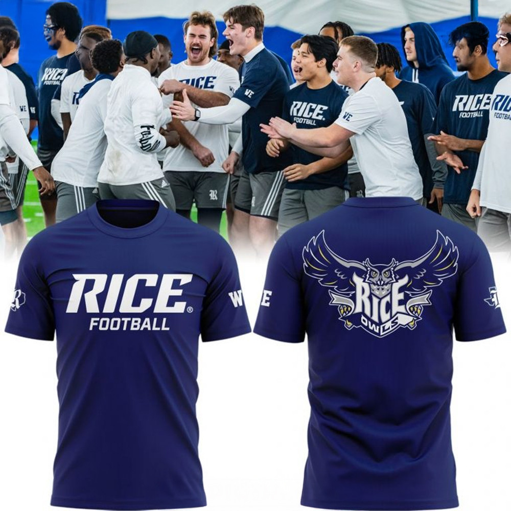Rice Owls Football 2025 Blue T-Shirt Best Gifts For Nfl Fans Neasalamis.com