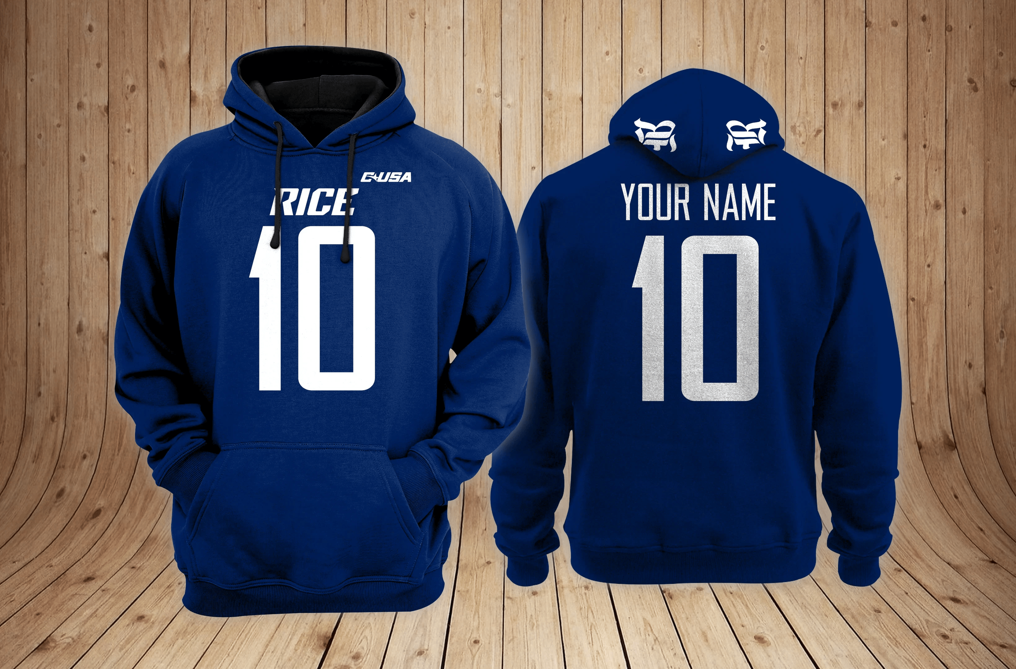 Rice Owls Football Custom 3D printed Sweatshirt Hoodie Zipped Hoodie Neasalamis