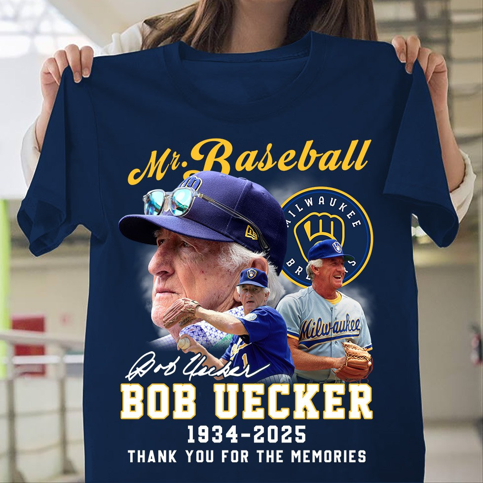Rip Bob Uecker Shirt Mr Baseball Brewers Bob Uecker Thank You For The Memories T-Shirt Neasalamis.com