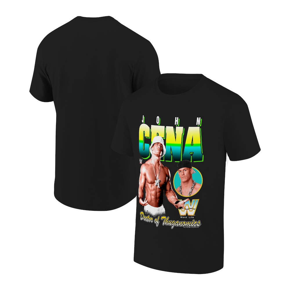 Ripple Junction Black John Cena Doctor Of Thuganomics Graphic T-Shirt Neasalamis.com