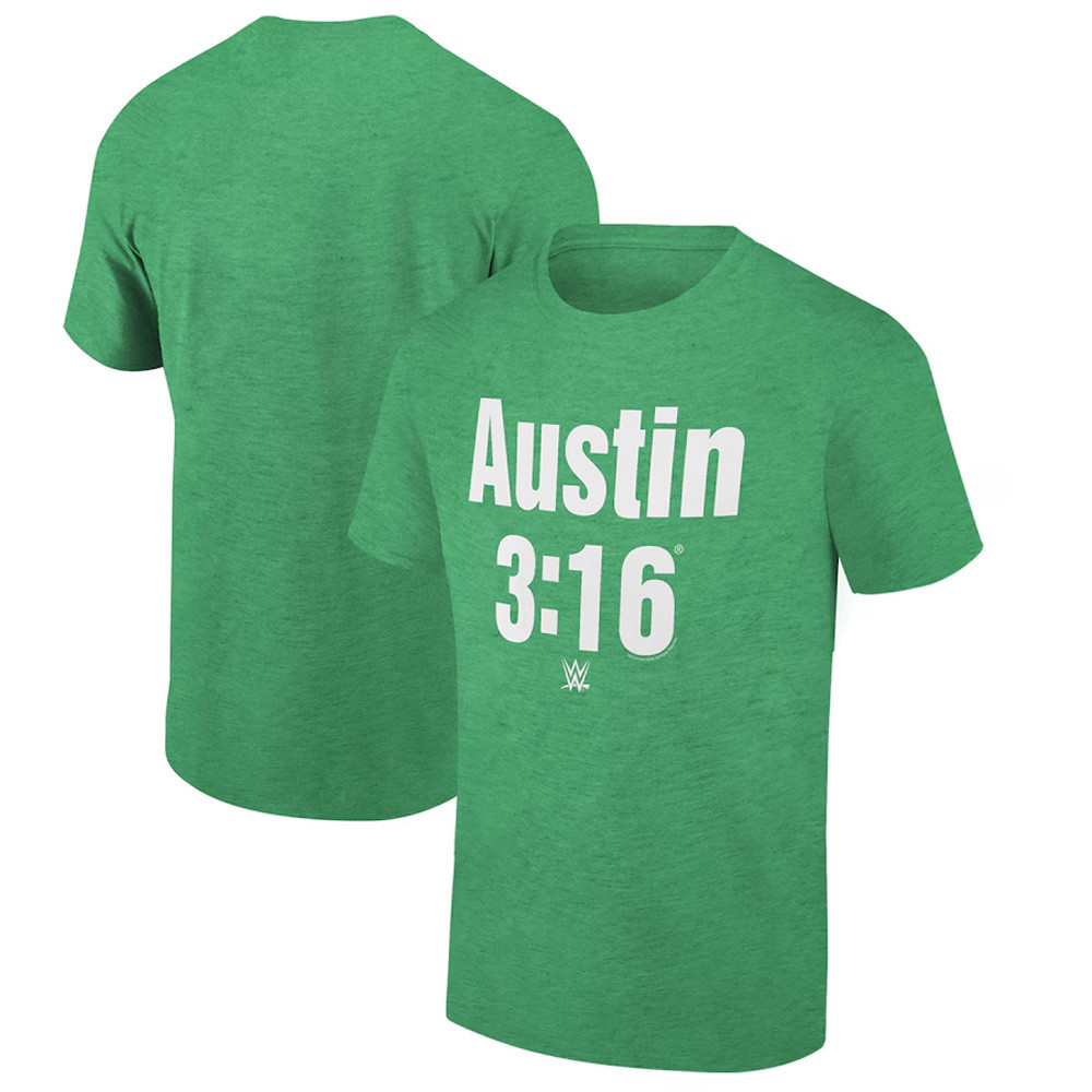 Ripple Junction Green Stone Cold Steve Austin St. Patrick's Day Austin 3 16 Graphic T-Shirt Neasalamis.com
