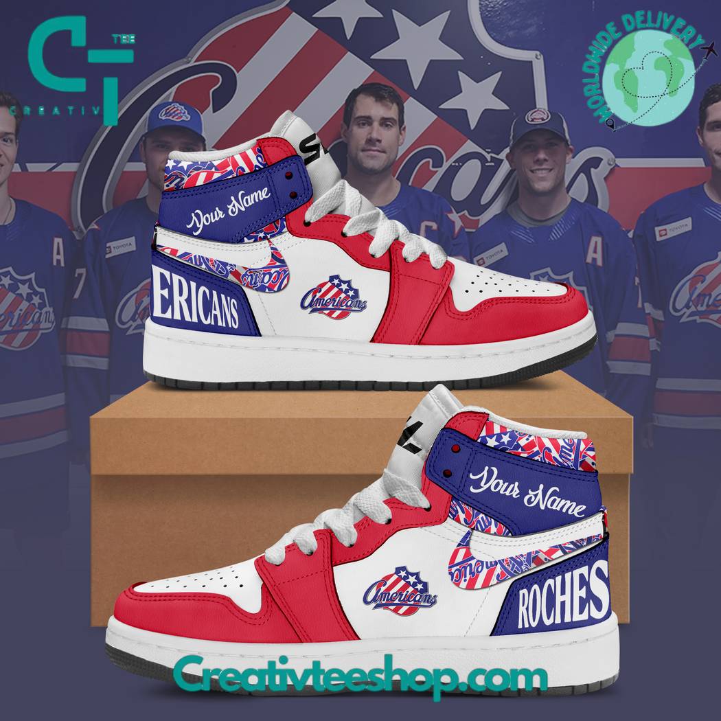 Rochester Americans AJ1 High Sneakers Shoes For Men And Women Calebmatthewhans Neasalamis