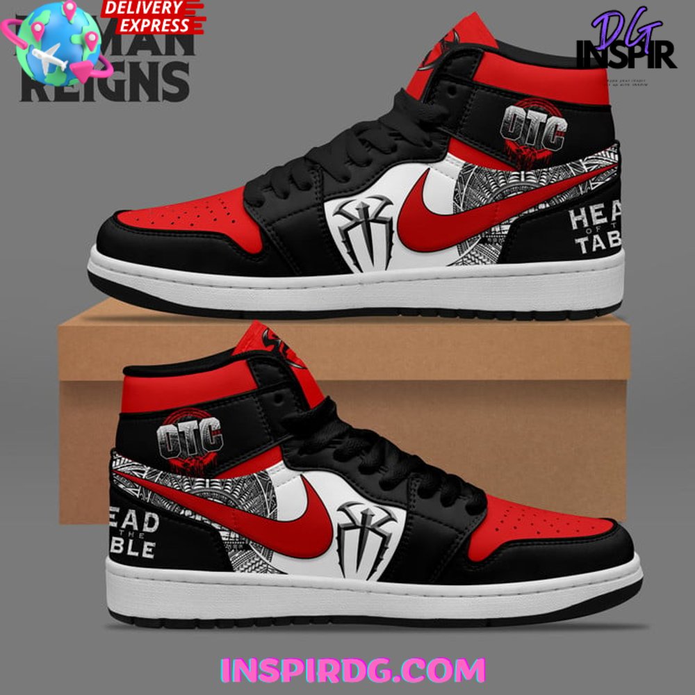 Roman Reigns AJ1 High Sneakers Shoes For Men And Women Calebmatthewhans Neasalamis