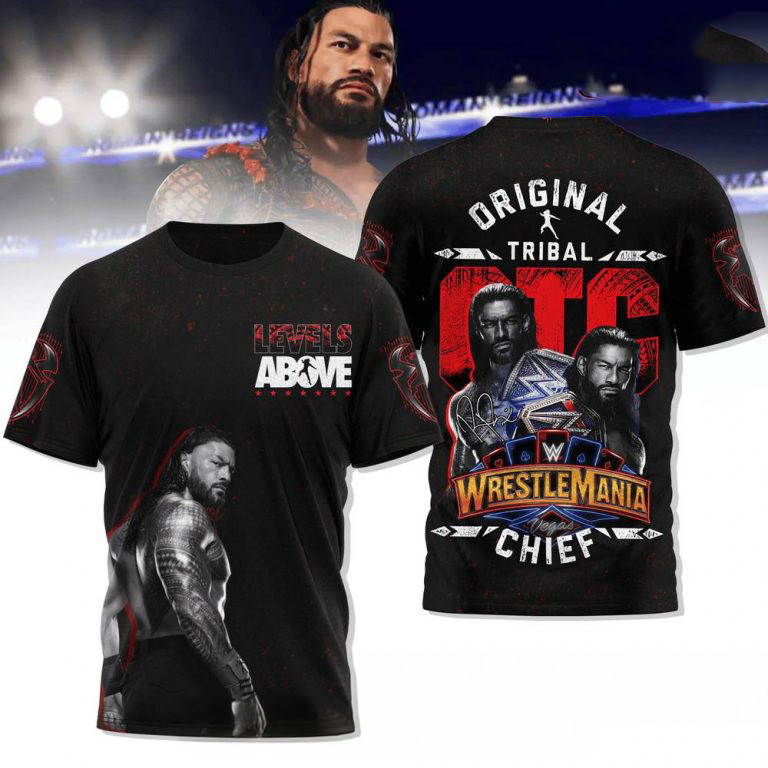 Roman Reigns WrestleMania Vegas Special T-Shirt Unique Gifts For Hockey Lovers Neasalamis.com