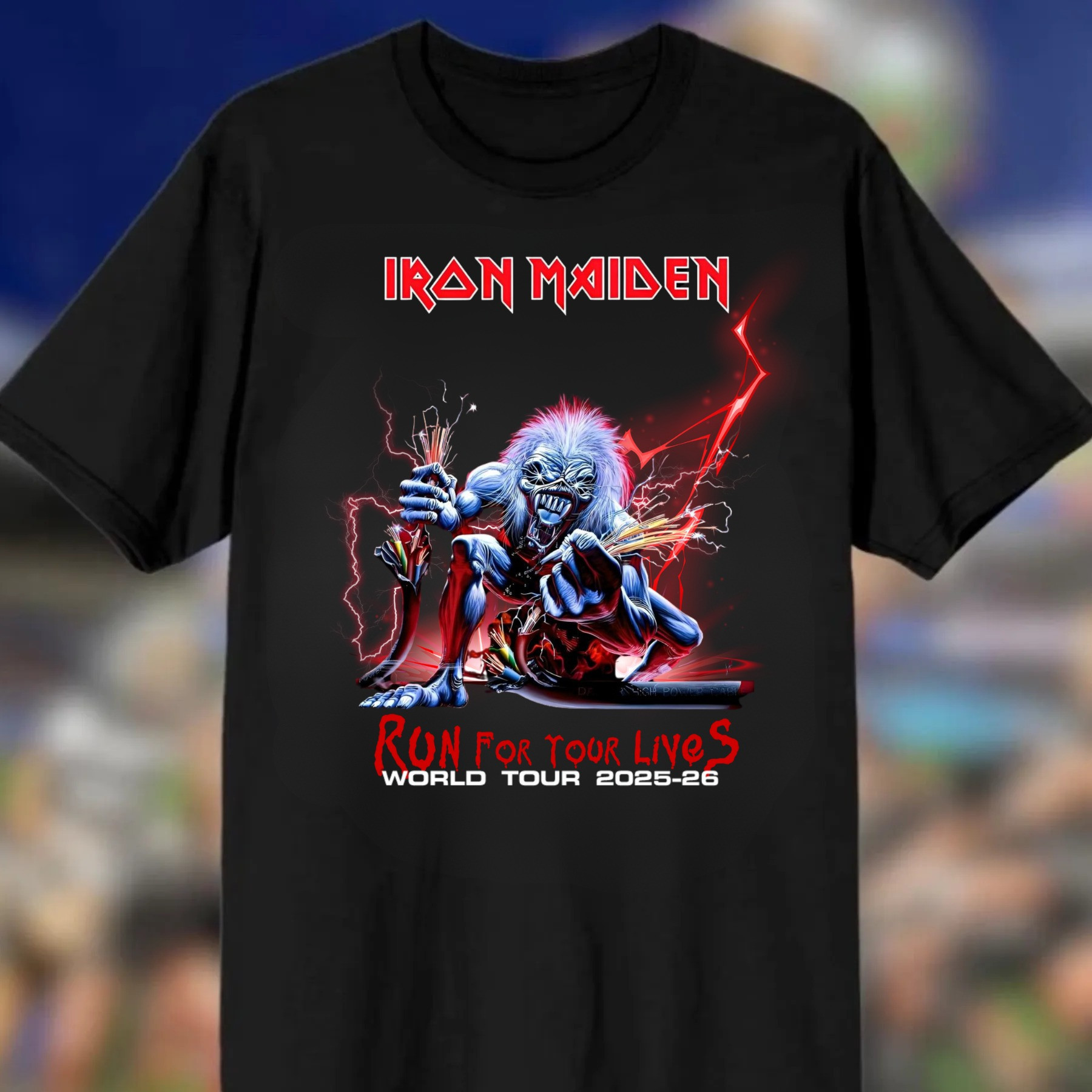 Run for Your Lives 2025 World Tour Eddie T-Shirt Father's Day Gifts Music Lover Neasalamis.com