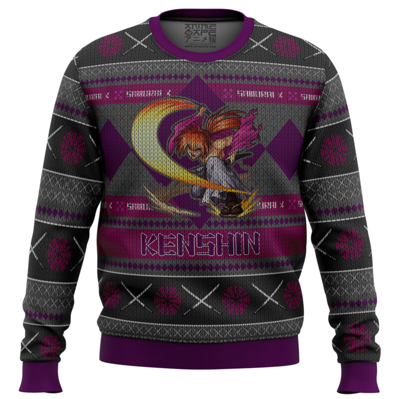 Rurouni Keshin Battousai Samurai X Ugly Christmas Sweater Ceasalamis