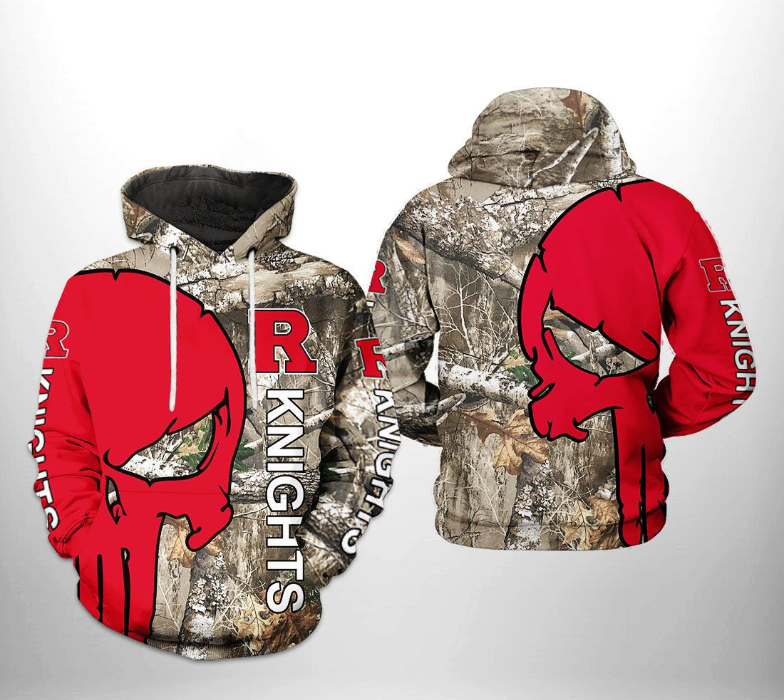 Rutgers Scarlet Knights NCAA Camo Veteran Hunting Hoodie Neasalamis