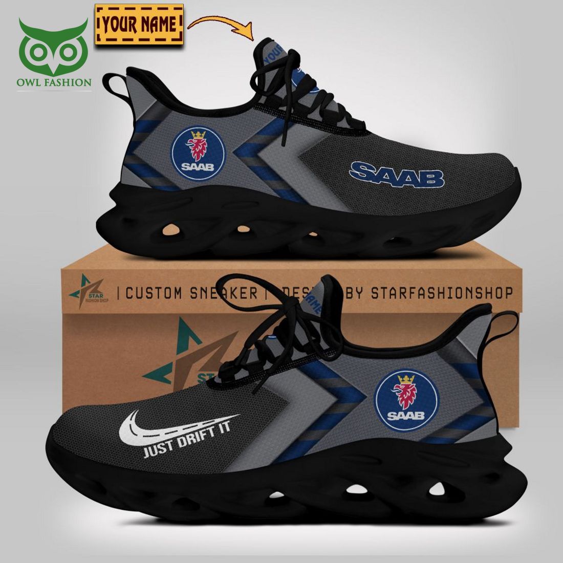 Saab Automobile Max Soul Shoes Sneakers For Men And Women neasalamis.com