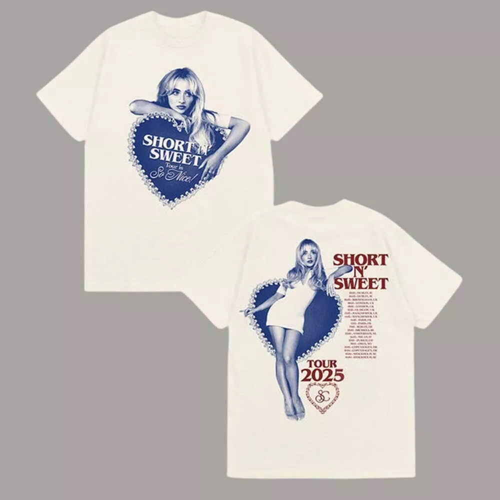 Sabrina Carpenter Merch Sabrina Carpenter Short n Sweet Tour EU UK Utilita Arena Birmingham 2025 Neasalamis.com