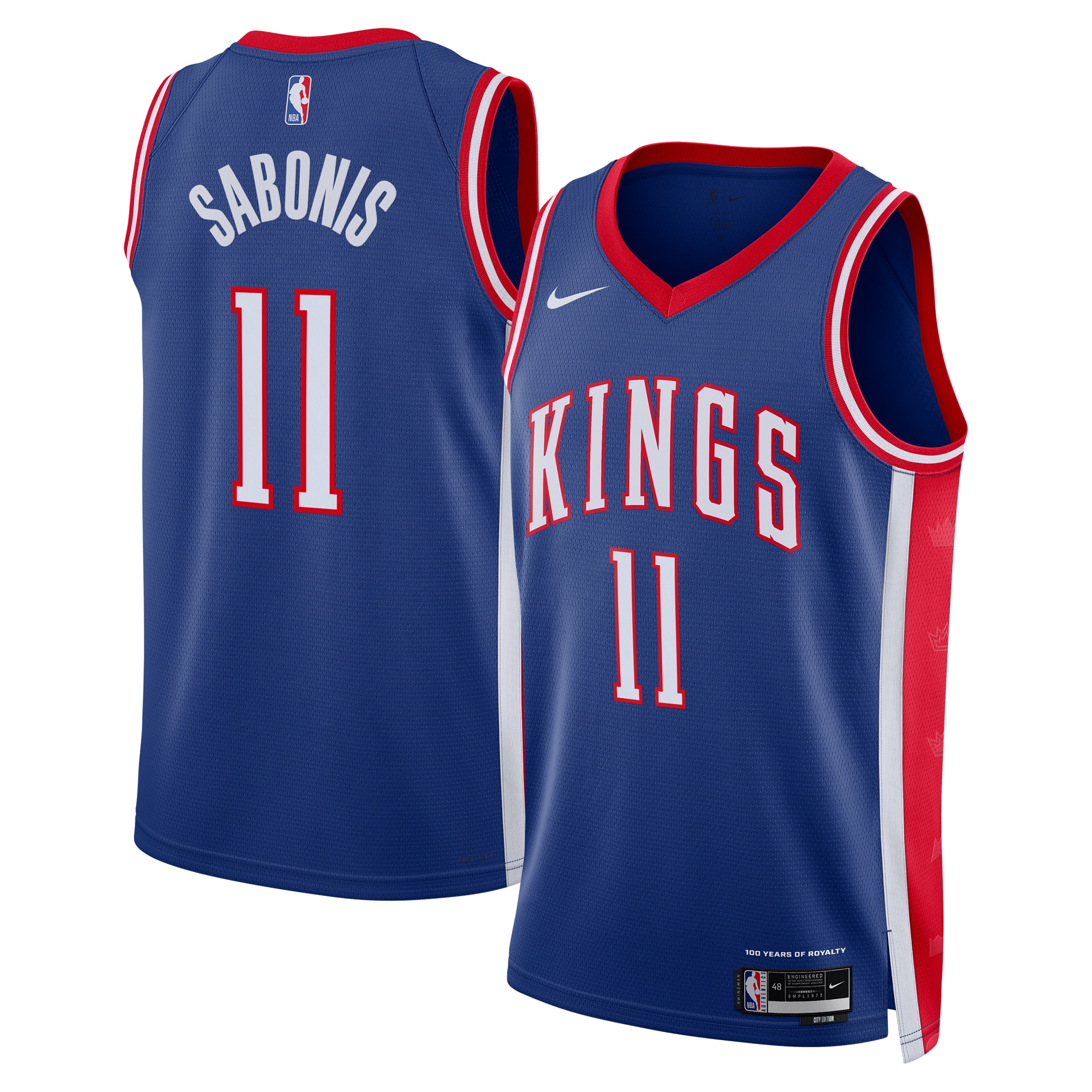 Sacramento Kings City Edition Swingman Jersey 2024 - Blue - Domantas Sabonis - Unisex Neasalamis