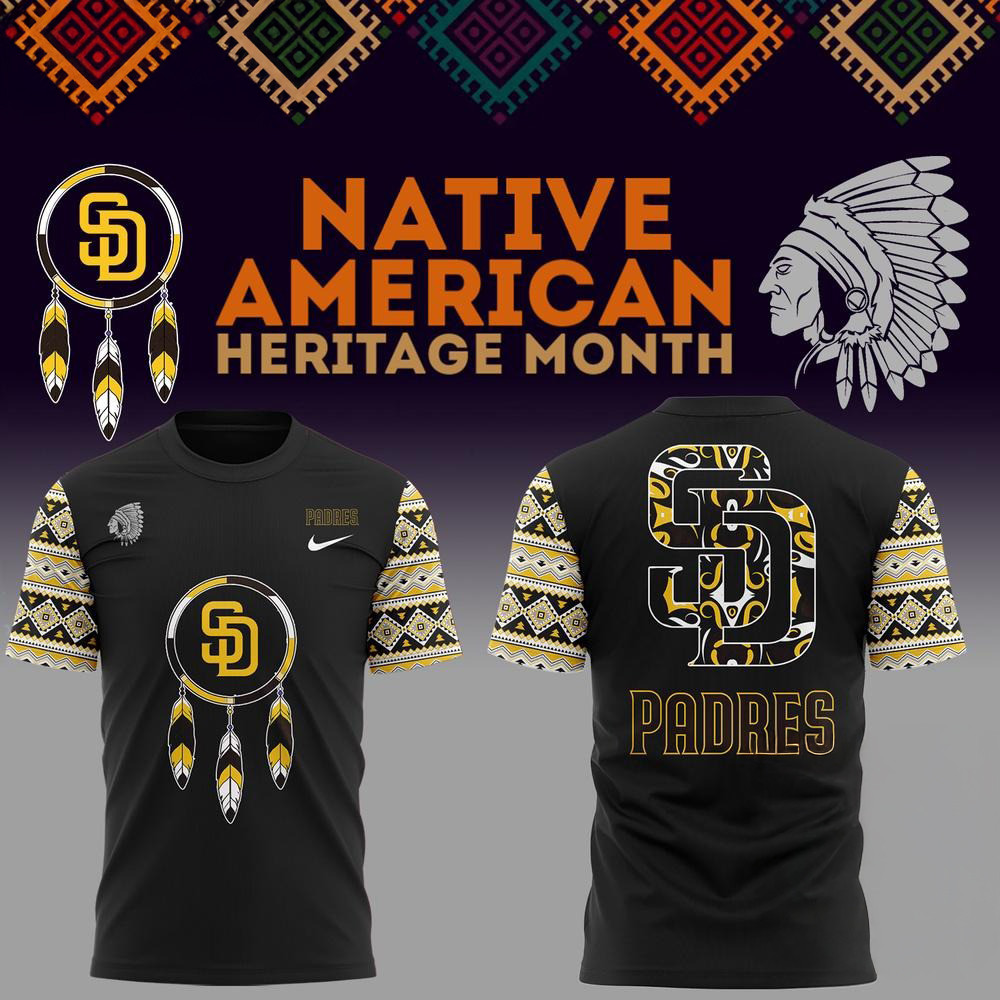 San Diego Padres National American Indian Heritage Month 2025 Shirt Cool Baseball Gifts Neasalamis.com