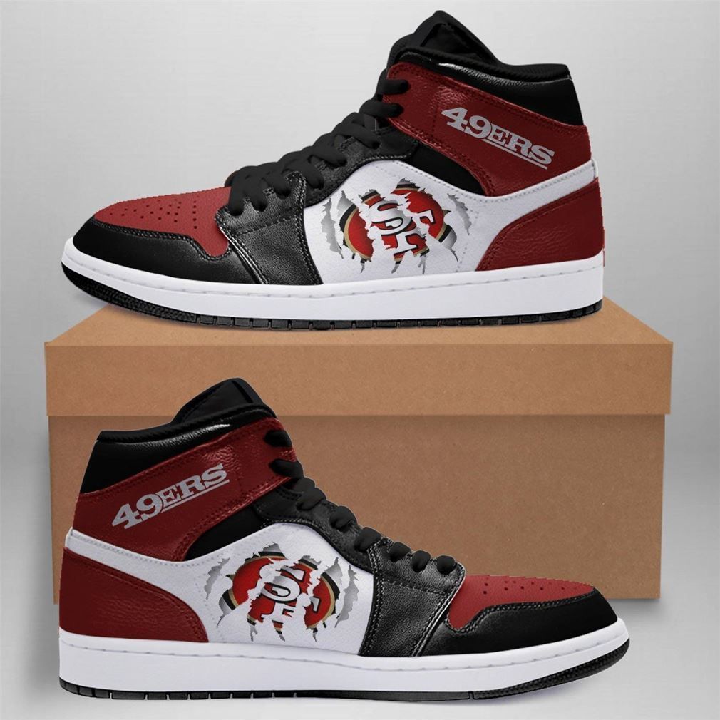 San Francisco 49ers NFL AJ1 High Sneakers Shoes For Men And Women Calebmatthewhans Neasalamis