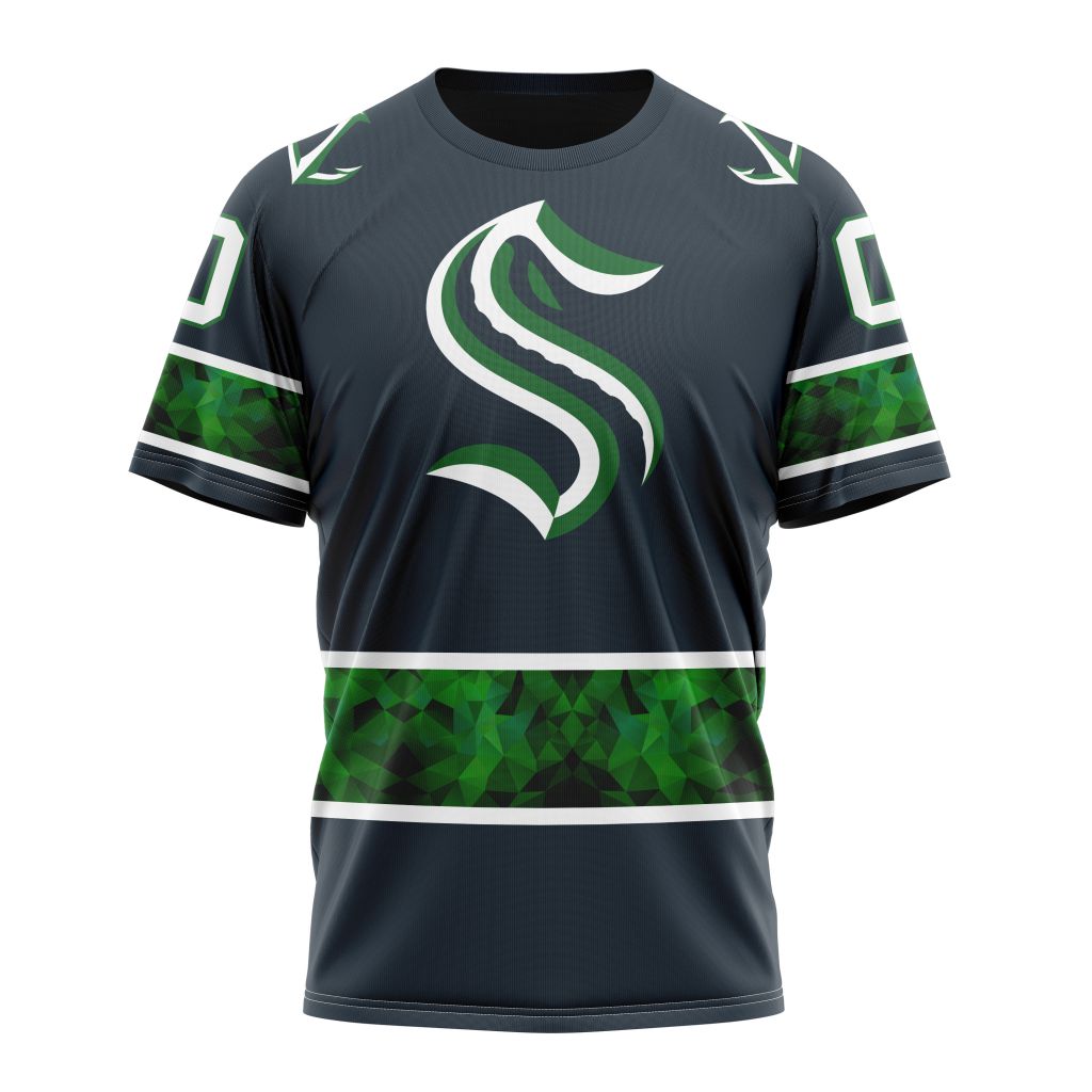 Seattle Kraken Special City Connect Design 02 Personalized Name And Number T-Shirt Style Neasalamis.com