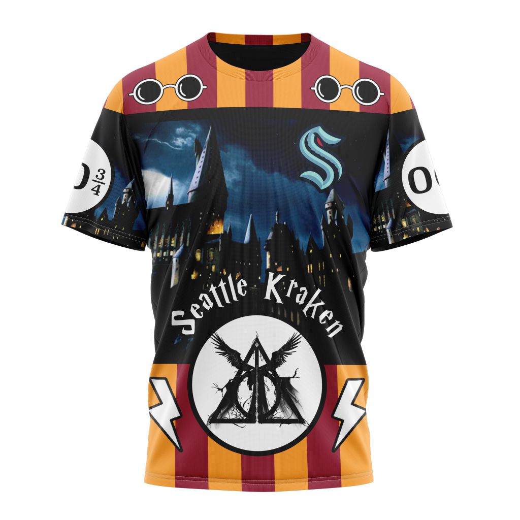 Seattle Kraken Special Design With Harry Potter Theme Personalized Name And Number T-Shirt Style Neasalamis.com