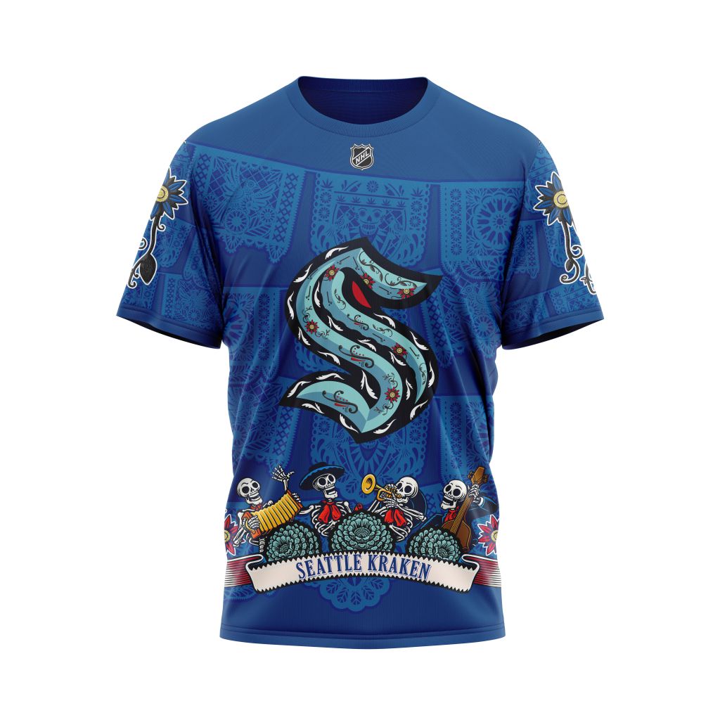 Seattle Kraken Specialized Heritage Kits Personalized Name And Number T-Shirt Style Neasalamis.com