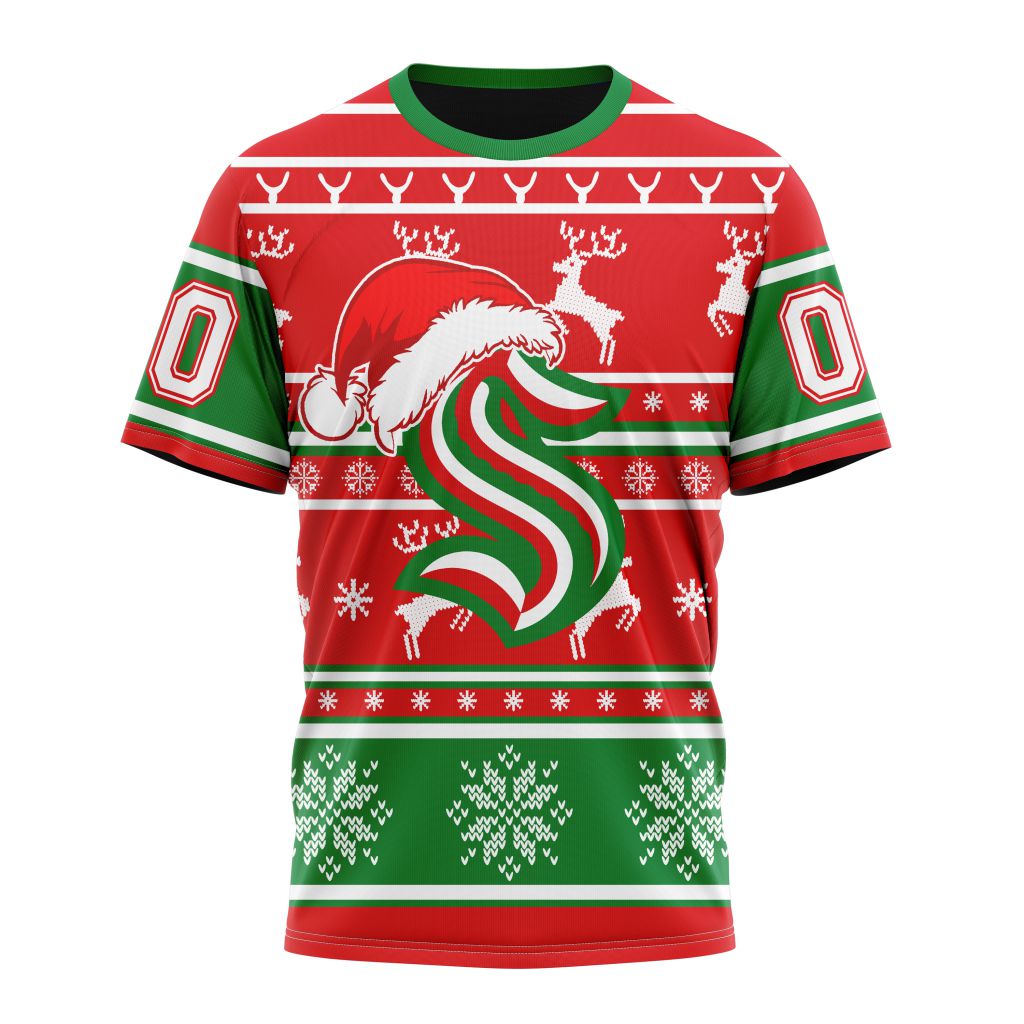 Seattle Kraken Specialized Unisex Christmas Is Coming Personalized Name And Number T-Shirt Style Neasalamis.com